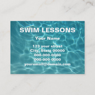 Swim Lessons Business Card