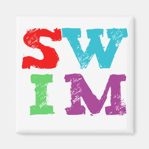 SWIM letters Magnet