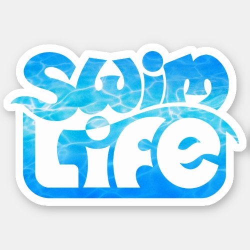 Swim Life Cool Pool color Sticker
