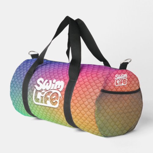 Swim Life Rainbow scales Small Duffle Bag