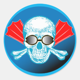 Swim Life Round Sticker