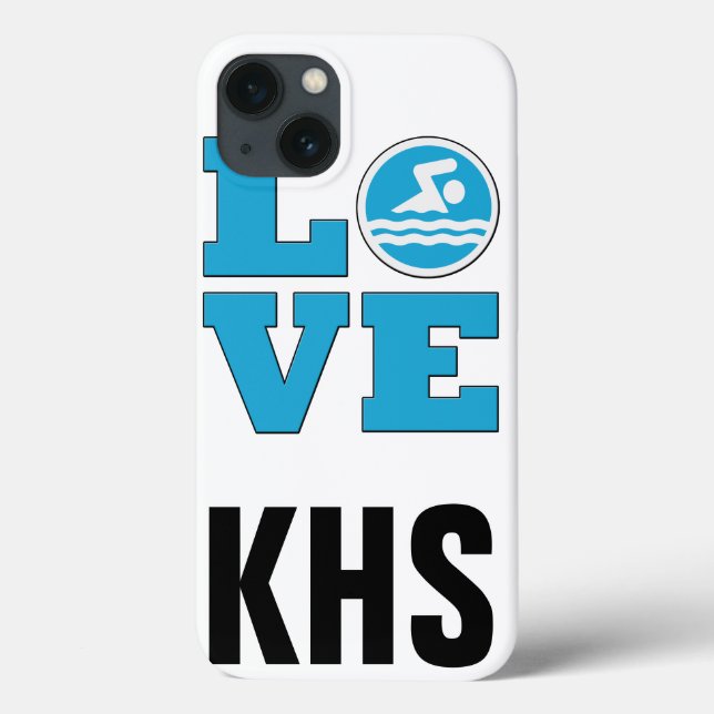 Swim Love IPhone 6 Case for Competitive Swimmers a (Back)