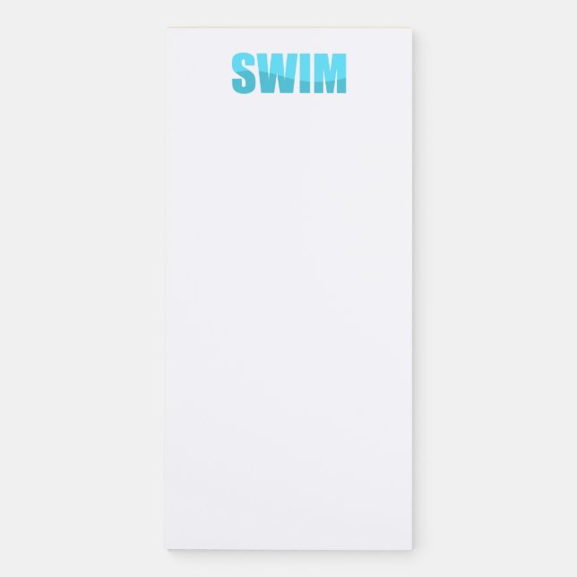 Swim Magnetic Notepad (Front)