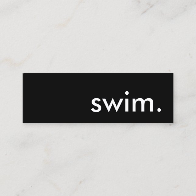 swim. mini business card (Front)