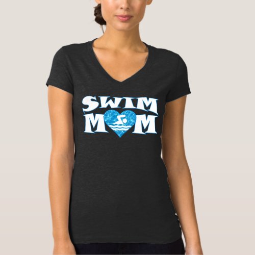 Swim Mom Custom Swimmers Name T_Shirt