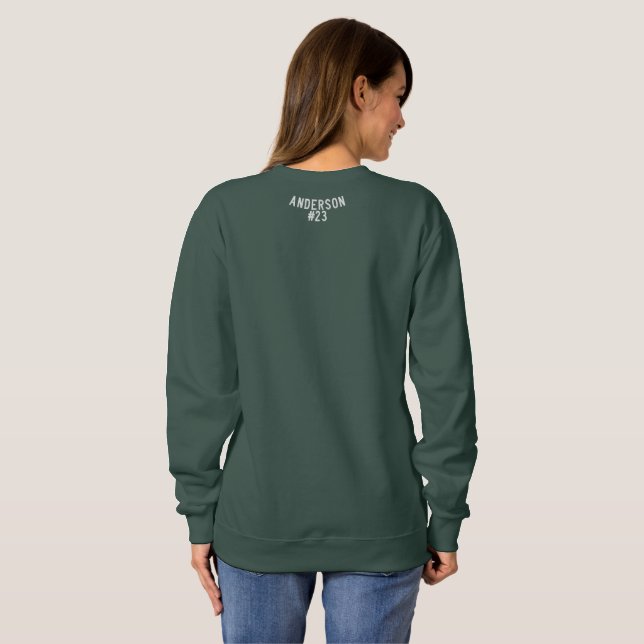 Swim Mom Customizable Embroidered Sweatshirt (Back Full)