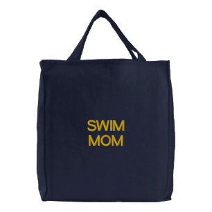 SWIM MOM Embroidered Bag