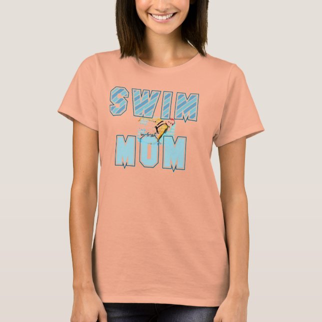 SWIM MOM LADIES T-SHIRT (Front)