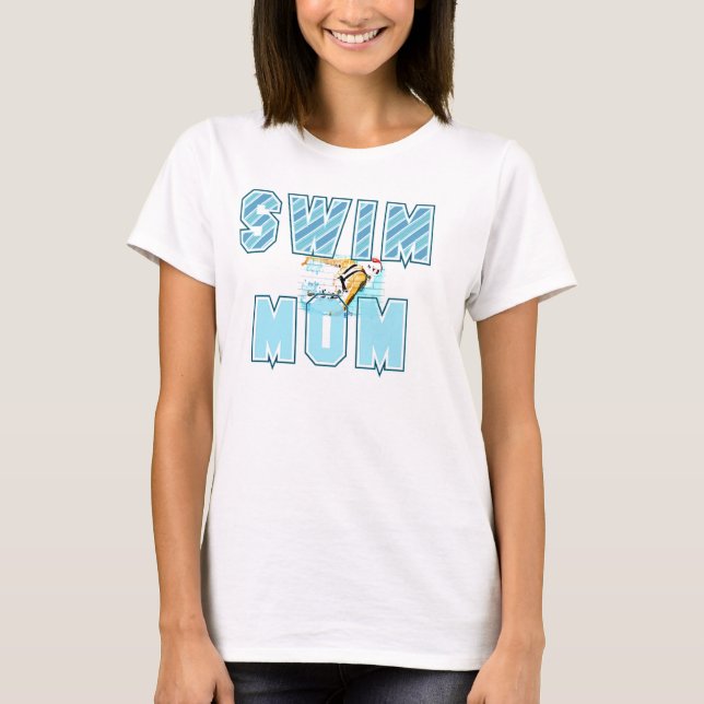 SWIM MOM LADIES T-SHIRT (Front)