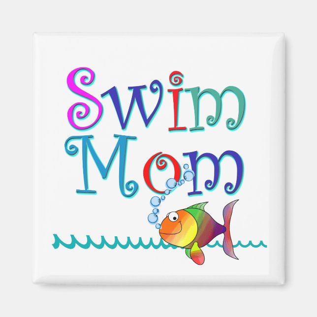 Swim Mom Magnet (Front)