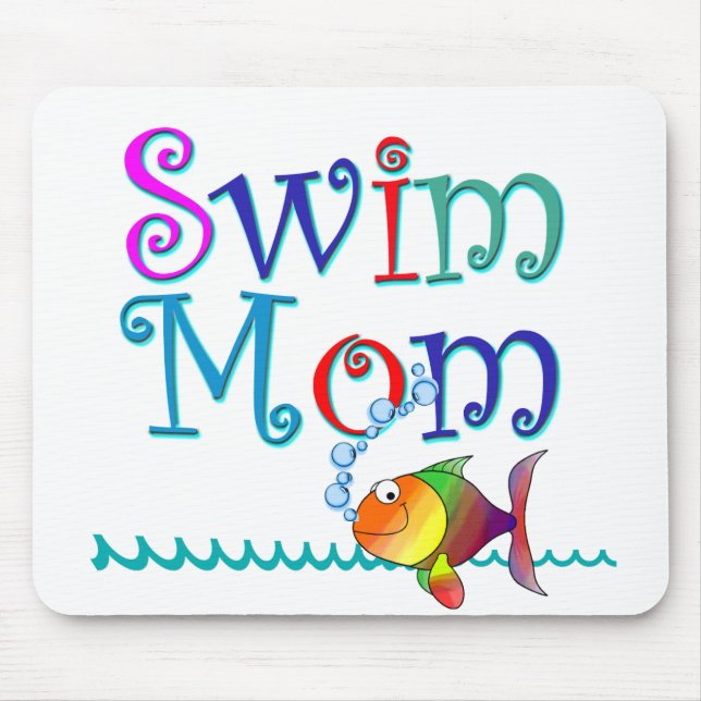 Swim Mom Mouse Pad (Front)
