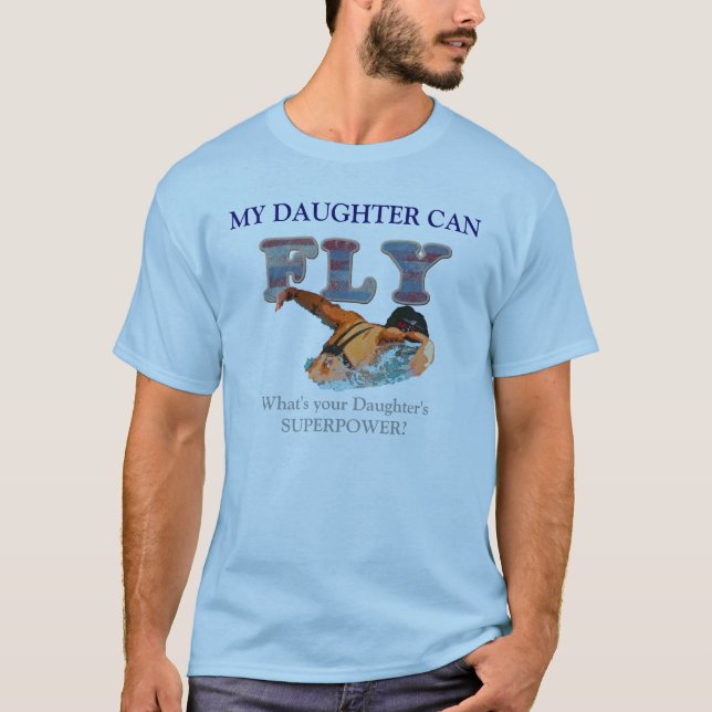 SWIM PARENT BUTTERFLY STROKE T-SHIRT (Front)