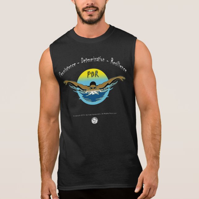 Swim PDR - Persistence-Determination-Resilience Sleeveless Shirt (Front)
