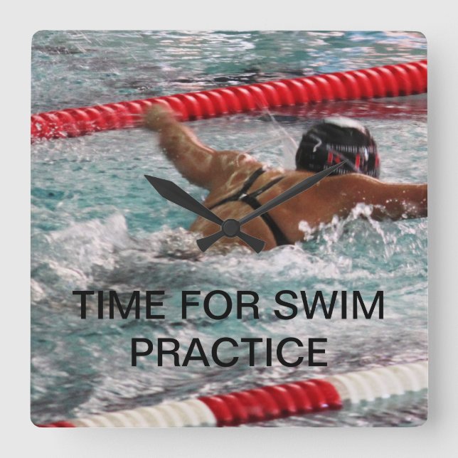 SWIM PHOTO CLOCK TEMPLATE (Front)