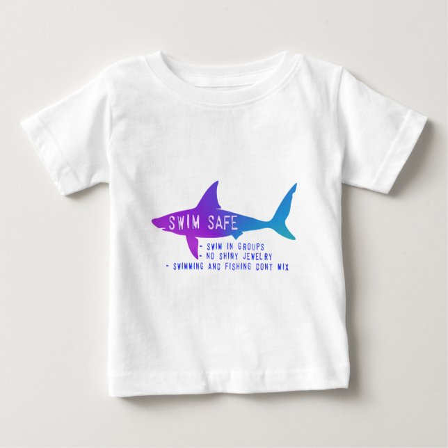 Swim Safe Shark Shirt (Front)