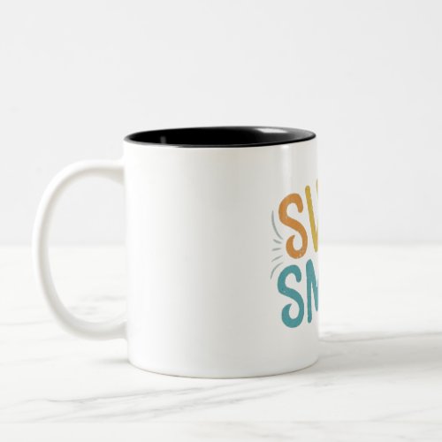 Swim Smiles Two_Tone Coffee Mug