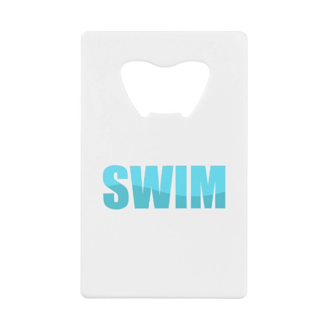 Swim Stainless Steel Bottle Opener (Front)