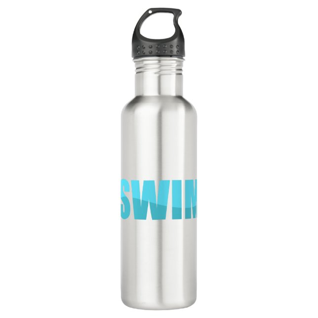 Swim Stainless Steel Water Bottle (Front)