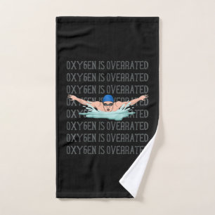 Swim Swimmer Love Funny Swimming Boy Sport Hand Towel
