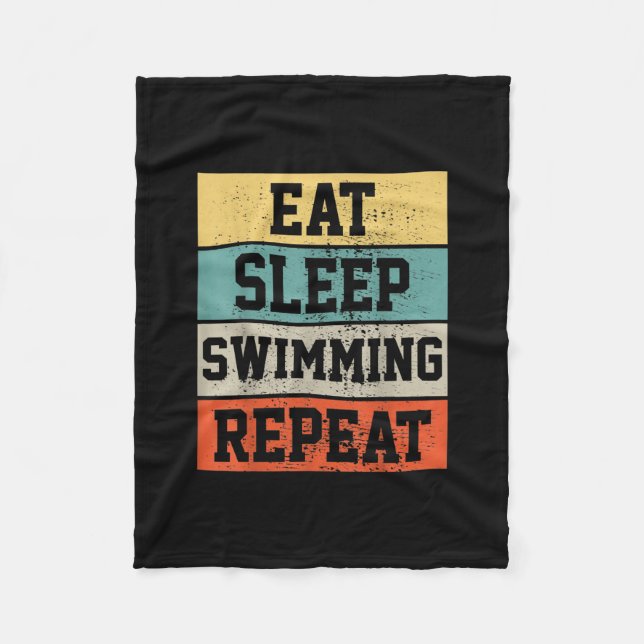 Swim Swimmer Swimming   Gift Fleece Blanket (Front)
