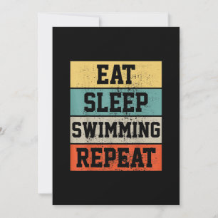 Swim Swimmer Swimming   Gift Holiday Card