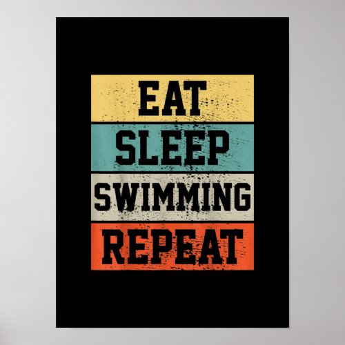 Swim Swimmer Swimming   Gift Poster