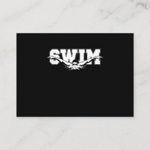 Swim  Swimmers Competitive Swimming Athletic Gift Enclosure Card