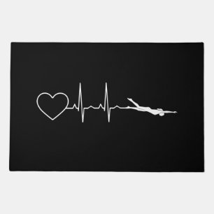 Swim - Swimming Heartbeat Doormat