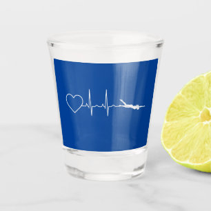 Swim - Swimming Heartbeat Shot Glass