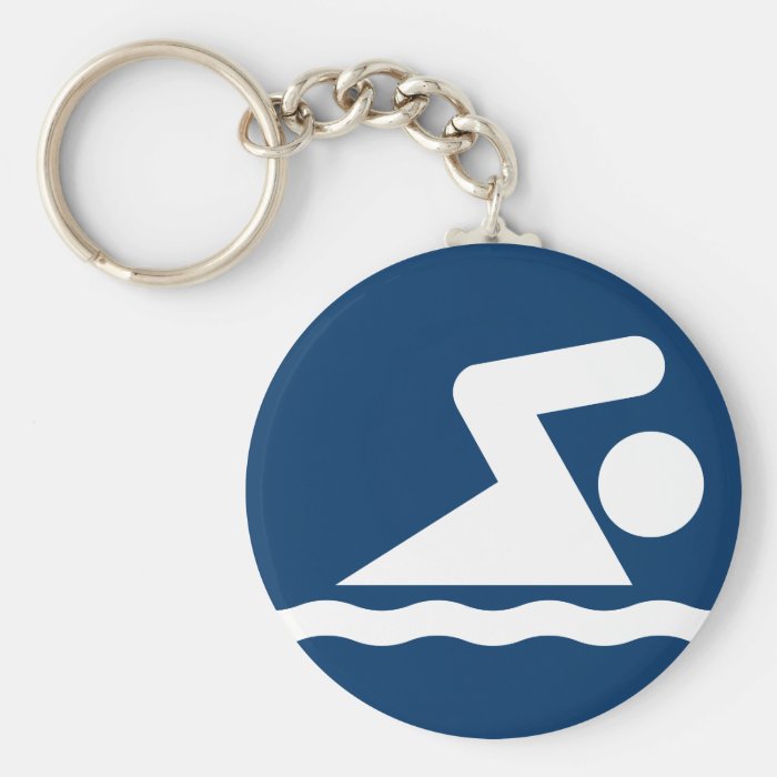 Swim Symbol Keychain