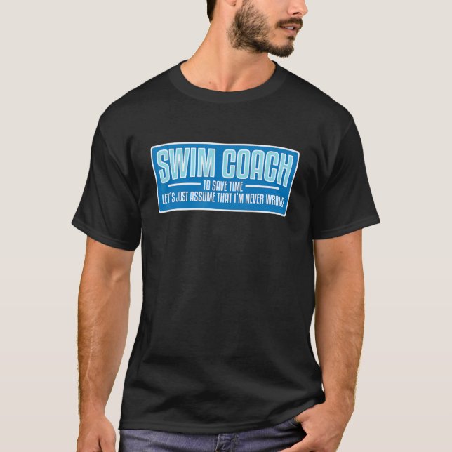Swim Teacher Gifts Swimming Coach T-Shirt (Front)