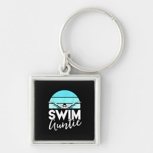 swim team  aunt auntie nephew swimming swimmer keychain