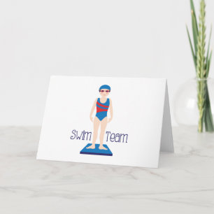 Swim Team Card