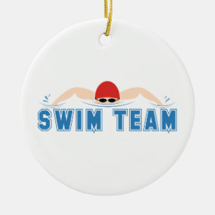 Swim Team Ceramic Ornament
