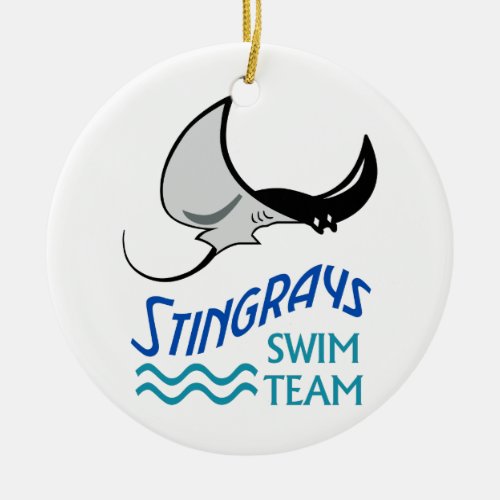 Swim Team Ceramic Ornament