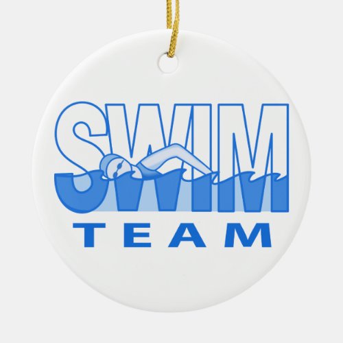 Swim Team Ceramic Ornament