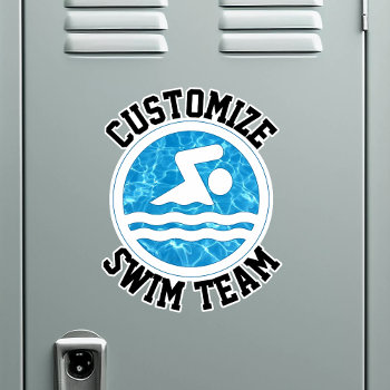 Swim Team Custom Team Name Swimming And Diving Sticker by SoccerMomsDepot at Zazzle
