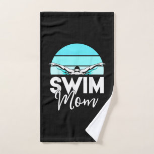 Swim Team  Mom Mor School Swimming Meet Swimmer Hand Towel