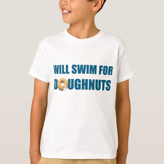 Swim Team, Personalized swimmer gift T-Shirt (Front)