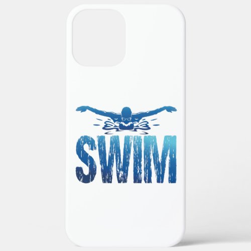 Swim _ Vintage Swimmer iPhone 12 Pro Max Case