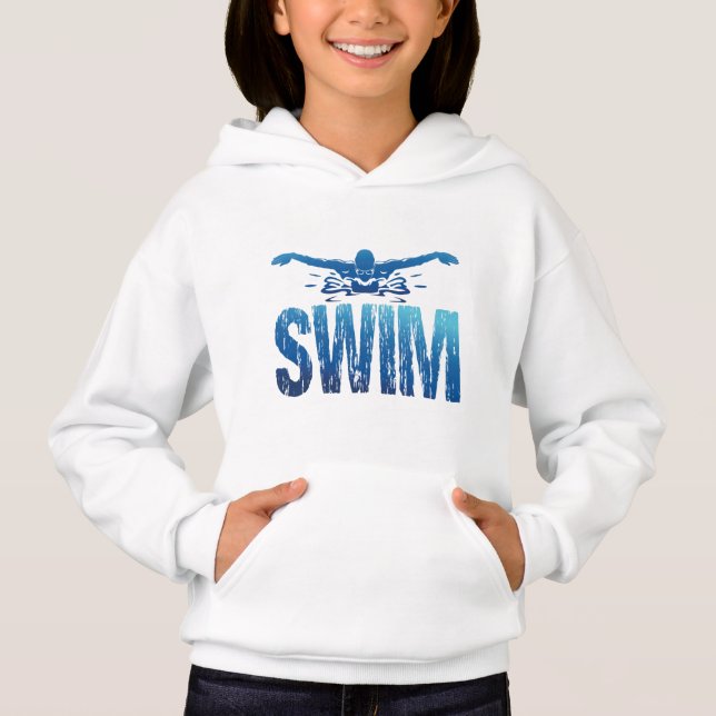Swim - Vintage Swimmer Hoodie (Front)