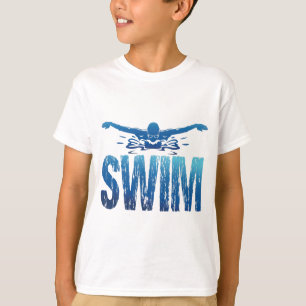 Swim - Vintage Swimmer T-Shirt