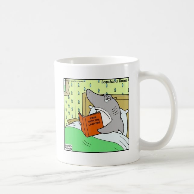 Swim W/The Lawyers Funny Tees Gifts & Collectibles Coffee Mug (Right)