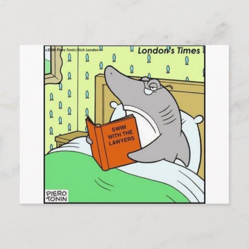 Swim WThe Lawyers Funny Tees Gifts  Collectibles Postcard