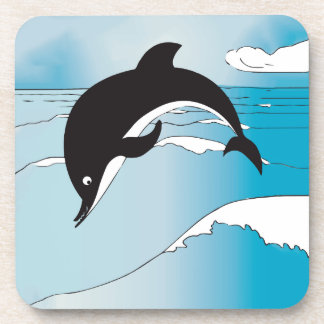 Swim With Dolphins Drink Coaster