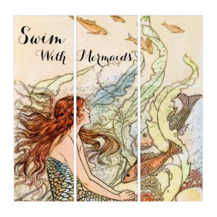 Swim With Mermaids Triptych