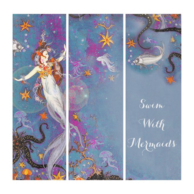 Swim With Mermaids Triptych (Front)