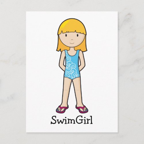 SwimGirl Postcard