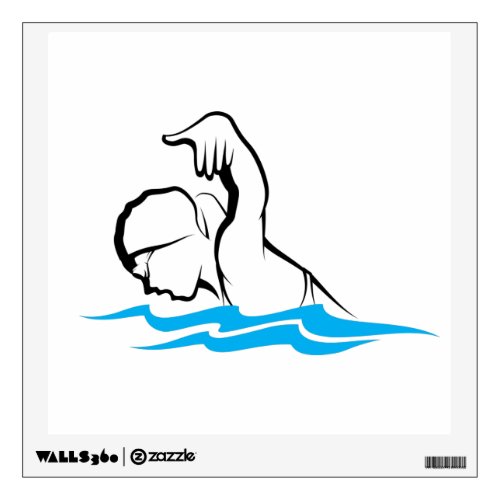 Swimmer Butterfly Stroke Wall Sticker