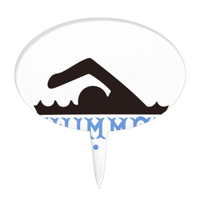 Swimmer Cake Topper (Front)